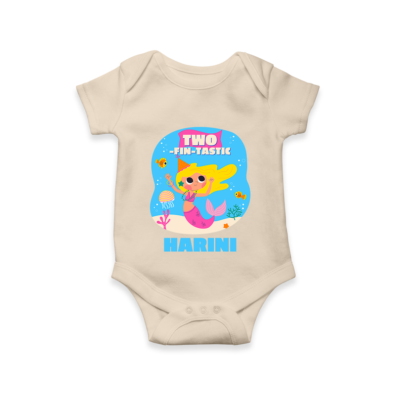 Newborn Romper/Onesie for 2 Month | Customizable Bodysuit | Ideal for Celebrations - IVORY - New Born (Chest 14")
