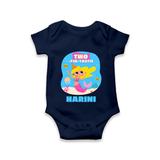 Newborn Romper/Onesie for 2 Month | Customizable Bodysuit | Ideal for Celebrations - NAVY BLUE - New Born (Chest 14")