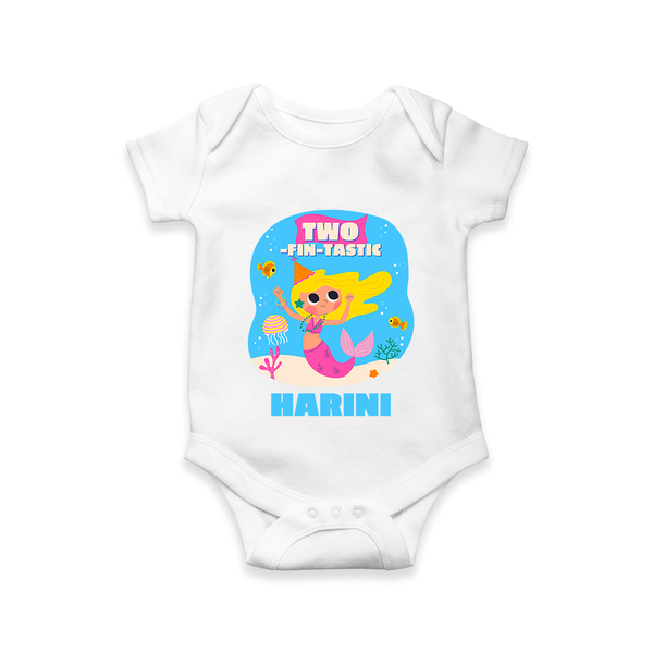 Newborn Romper/Onesie for 2 Month | Customizable Bodysuit | Ideal for Celebrations - WHITE - New Born (Chest 14")