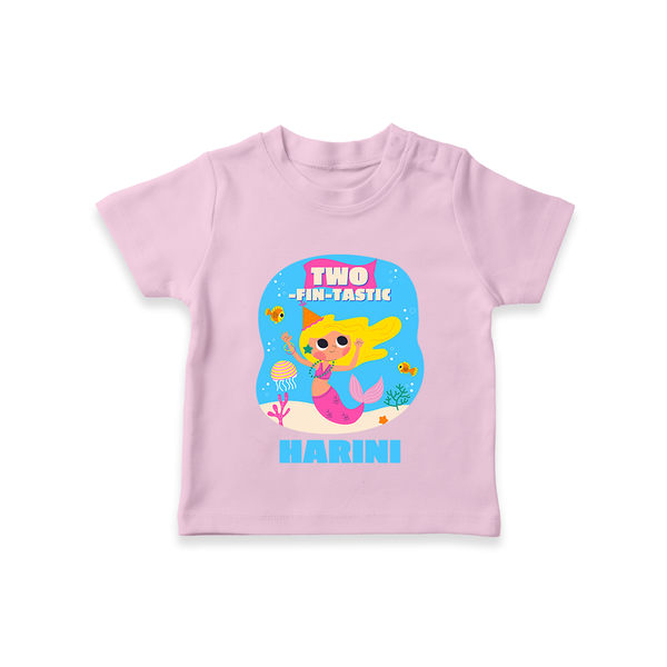 Newborn T-Shirt for 2 Month | Customizable T-Shirt | Ideal for Celebrations - BABY PINK - 0-5 Months Old (Chest 17")