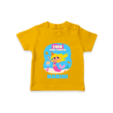 Newborn T-Shirt for 2 Month | Customizable T-Shirt | Ideal for Celebrations - CHROME YELLOW - 0-5 Months Old (Chest 17")