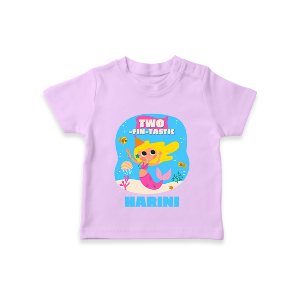 Newborn T-Shirt for 2 Month | Customizable T-Shirt | Ideal for Celebrations - LILAC - 0-5 Months Old (Chest 17")