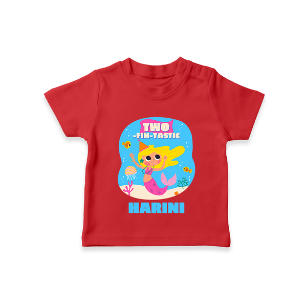 Newborn T-Shirt for 2 Month | Customizable T-Shirt | Ideal for Celebrations - RED - 0-5 Months Old (Chest 17")
