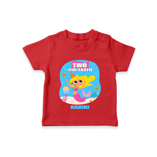 Celebrate The 2nd Birthday With Ocean Theme - Personalized Birthday T-Shirts With Customized Name