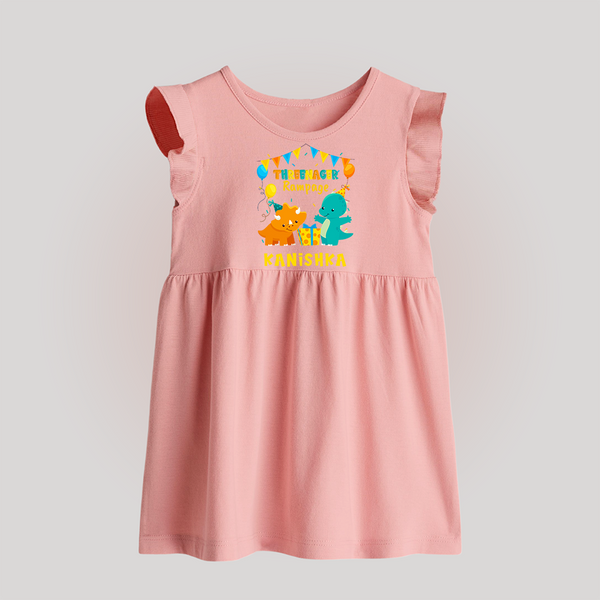 Newborn Baby Frock for 3 Month | Customizable Baby Frock | Ideal for Celebrations - BABY PINK - 0 - 3 Months Old (Chest 17")