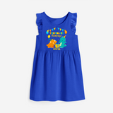 Celebrate The 3rd Birthday "Threenager Rampage" with Personalized Frock - ROYAL BLUE - 0 - 6 Months Old (Chest 18")