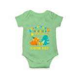 Newborn Romper/Onesie for 3 Month | Customizable Bodysuit | Ideal for Celebrations - GREEN - New Born (Chest 14")