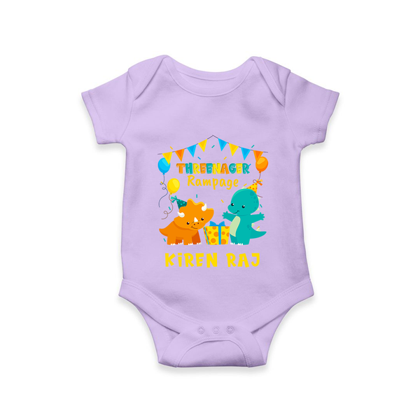 Newborn Romper/Onesie for 3 Month | Customizable Bodysuit | Ideal for Celebrations - LILAC - New Born (Chest 14")