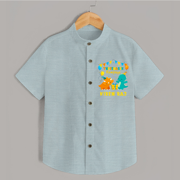 Newborn Shirt for 3 Month | Customizable Shirt | Ideal for Celebrations - ARCTIC BLUE - 0 - 6 Months Old (Chest 23")