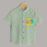 Newborn Shirt for 3 Month | Customizable Shirt | Ideal for Celebrations - MINT GREEN - 0 - 6 Months Old (Chest 23")