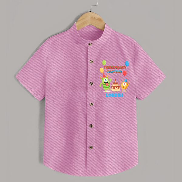 Baby Milestone Shirt | Custom 3 Month Shirt | Soft, Skin-Friendly Cotton - BABY PINK - 0 - 6 Months Old (Chest 23")