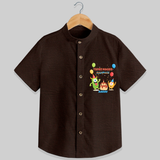 Celebrate The Third Birthday "Threenager Rampage" with Personalized Shirt - CHOCOLATE BROWN - 0 - 6 Months Old (Chest 21")