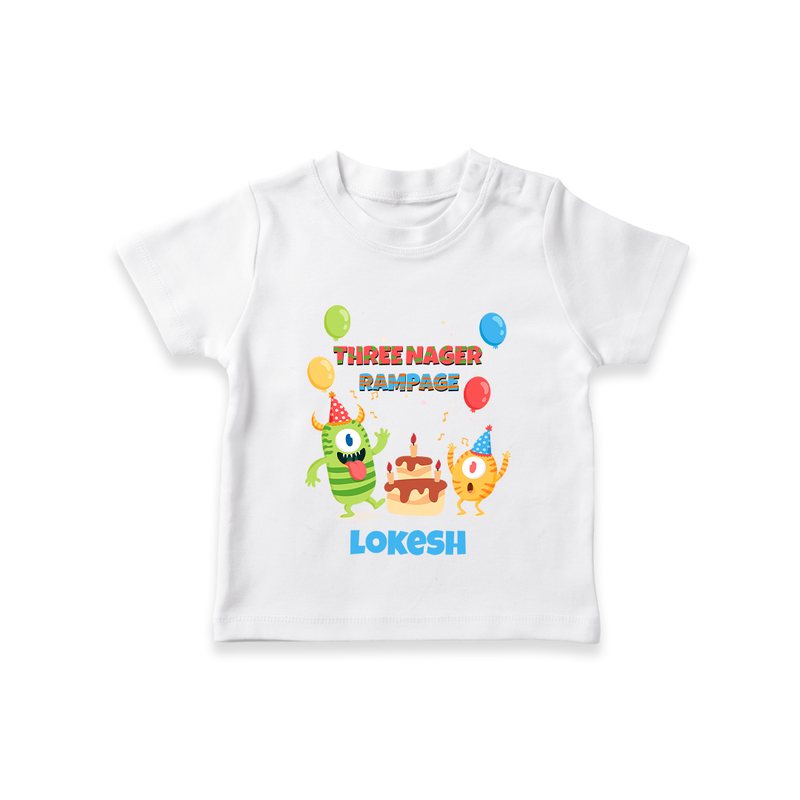Baby Milestone T-Shirt | Custom 3 Month T-Shirt | Soft, Skin-Friendly Cotton - WHITE - 0-5 Months Old (Chest 17")