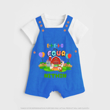 Newborn Dungaree Set for 4 Month | Customizable Dungaree Set | Ideal for Celebrations - COBALT BLUE - 0 - 5 Months Old (Chest 18")