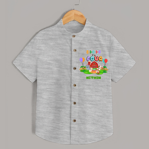 Celebrate The 4th Birthday With Farm Theme - Personalized Birthday Shirts With Customized Name