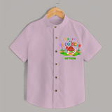 Celebrate The 4th Birthday With Farm Theme - Personalized Birthday Shirts With Customized Name - PINK - 0 - 6 Months Old (Chest 23")