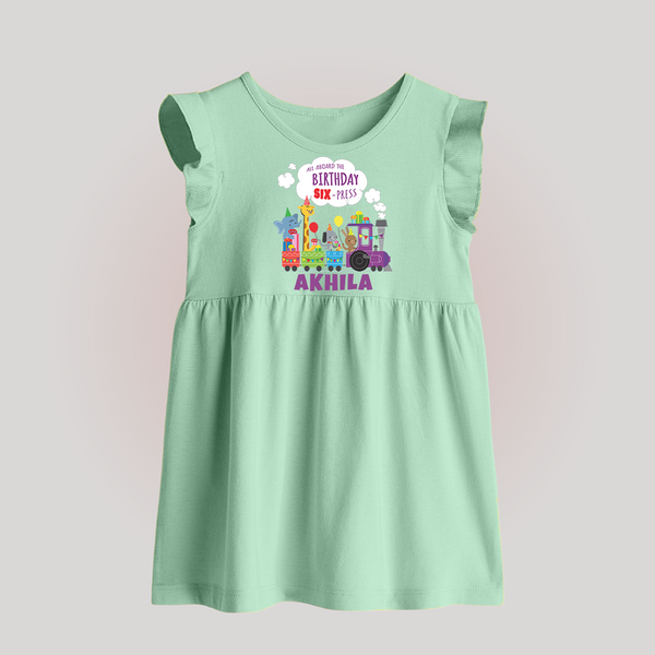 Newborn Baby Frock/Baby Frock for 6 Month | Customizable Baby Frock | Ideal for Celebrations - MINT GREEN - 0 - 3 Months Old (Chest 17")