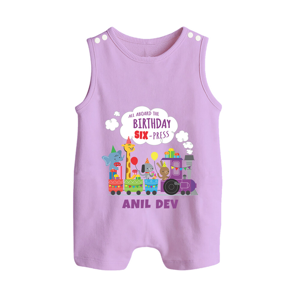 Newborn Romper Suit/ Sleeveless Romper/Romper Suit/ Sleeveless Romper for 6 Month | Customizable Romper Suit/ Sleeveless Romper | Ideal for Celebrations - LILAC - 0 - 5 Months Old (Chest 18")