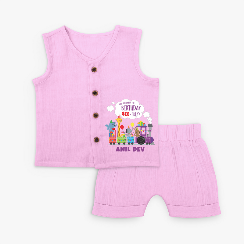 Newborn Jabla Set/Jabla Set for 6 Month | Customizable Jabla Set | Ideal for Celebrations - BABY PINK - 0 - 3 Months Old (Chest 9.8")