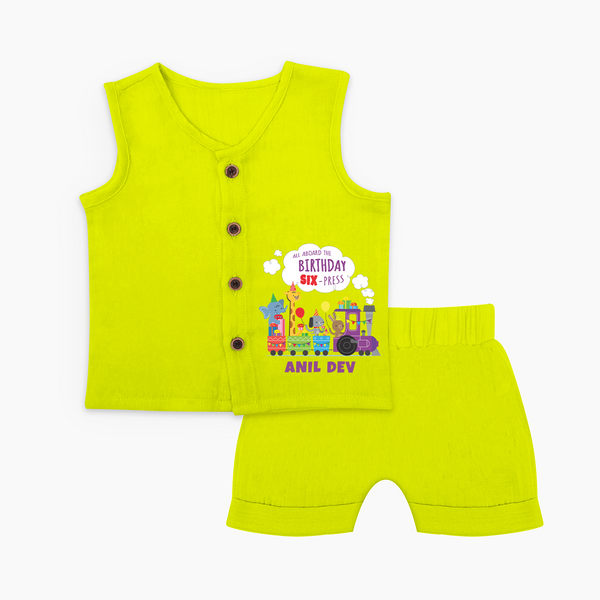Newborn Jabla Set/Jabla Set for 6 Month | Customizable Jabla Set | Ideal for Celebrations - LIME GREEN - 0 - 3 Months Old (Chest 9.8")