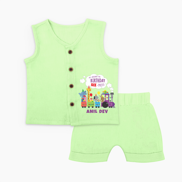 Newborn Jabla Set/Jabla Set for 6 Month | Customizable Jabla Set | Ideal for Celebrations - PASTEL GREEN - 0 - 3 Months Old (Chest 9.8")