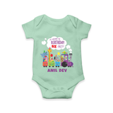 Newborn Romper/Onesie for 6 Month | Customizable Bodysuit | Ideal for Celebrations - MINT GREEN - New Born (Chest 14")