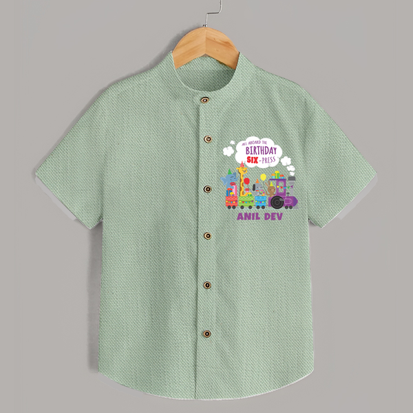 Newborn Shirt/Shirt for 6 Month | Customizable Shirt | Ideal for Celebrations - MINT GREEN - 0 - 6 Months Old (Chest 23")