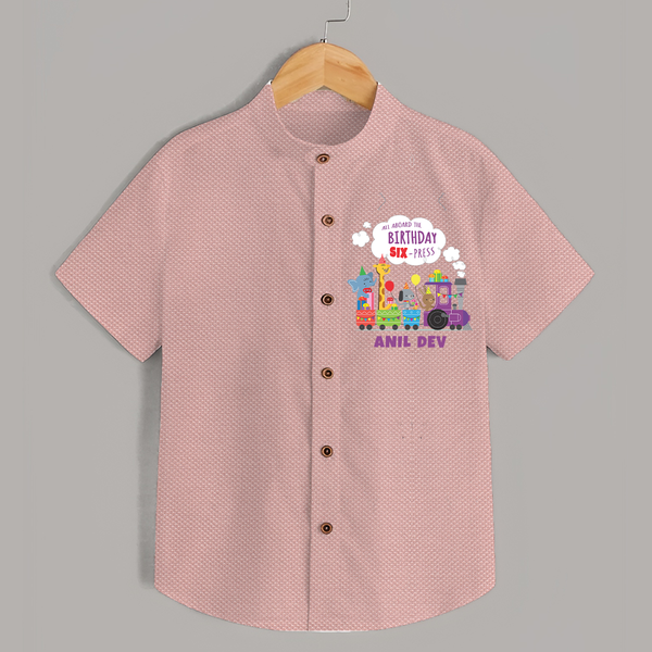 Newborn Shirt/Shirt for 6 Month | Customizable Shirt | Ideal for Celebrations - PEACH - 0 - 6 Months Old (Chest 23")