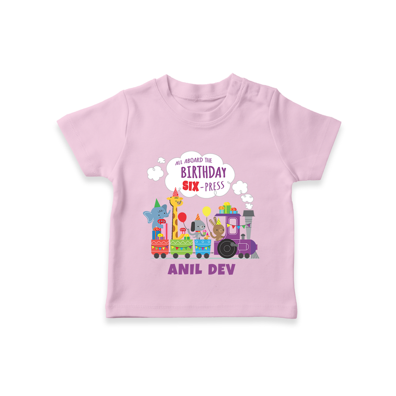 Newborn T-Shirt/T-Shirt for 6 Month | Customizable T-Shirt | Ideal for Celebrations - BABY PINK - 0-5 Months Old (Chest 17")