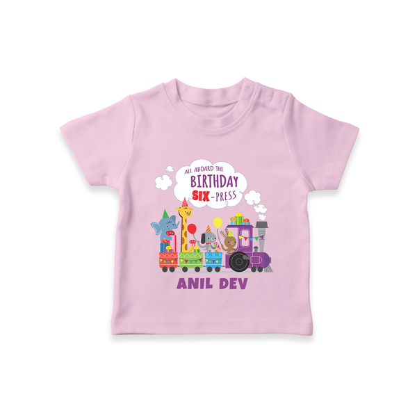 Newborn T-Shirt/T-Shirt for 6 Month | Customizable T-Shirt | Ideal for Celebrations - BABY PINK - 0-5 Months Old (Chest 17")