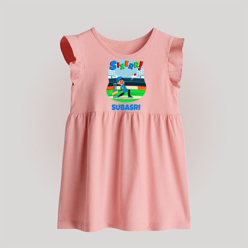 Baby Milestone Baby Frock | Custom 6 Month Baby Frock | Soft, Skin-Friendly Cotton - BABY PINK - 0 - 3 Months Old (Chest 17")