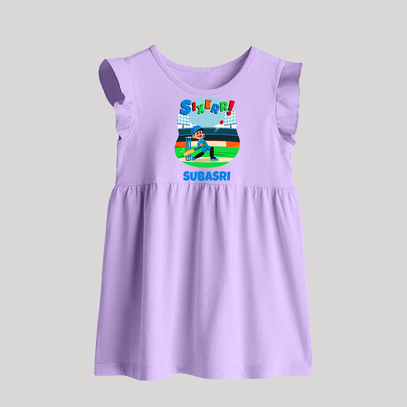 Baby Milestone Baby Frock | Custom 6 Month Baby Frock | Soft, Skin-Friendly Cotton - LILAC - 0 - 3 Months Old (Chest 17")
