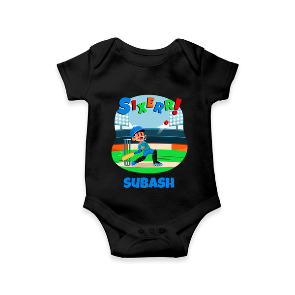 Baby Milestone Romper | Custom 6 Month Onesie | Soft, Skin-Friendly Cotton - BLACK - New Born (Chest 14")