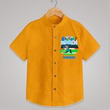 Baby Milestone Shirt | Custom 6 Month Shirt | Soft, Skin-Friendly Cotton - CHROME YELLOW - 0 - 6 Months Old (Chest 23")
