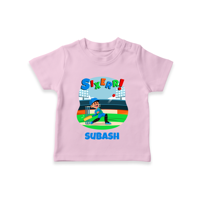 Baby Milestone T-Shirt | Custom 6 Month T-Shirt | Soft, Skin-Friendly Cotton - BABY PINK - 0-5 Months Old (Chest 17")