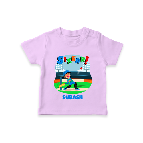 Celebrate The 6th Birthday With Cricket Theme - Personalized Birthday T-Shirts With Customized Name