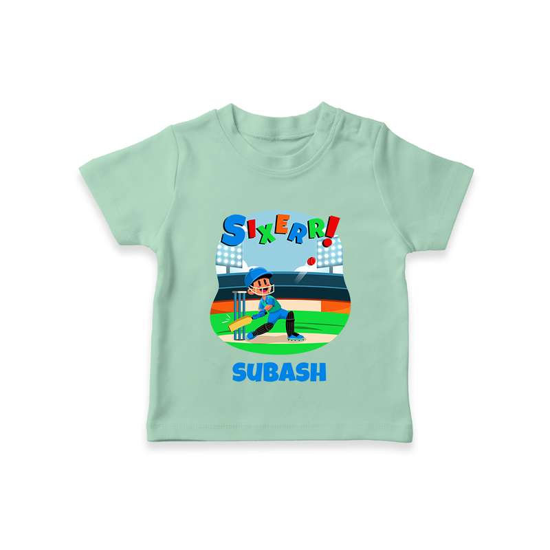 Baby Milestone T-Shirt | Custom 6 Month T-Shirt | Soft, Skin-Friendly Cotton - MINT GREEN - 0-5 Months Old (Chest 17")