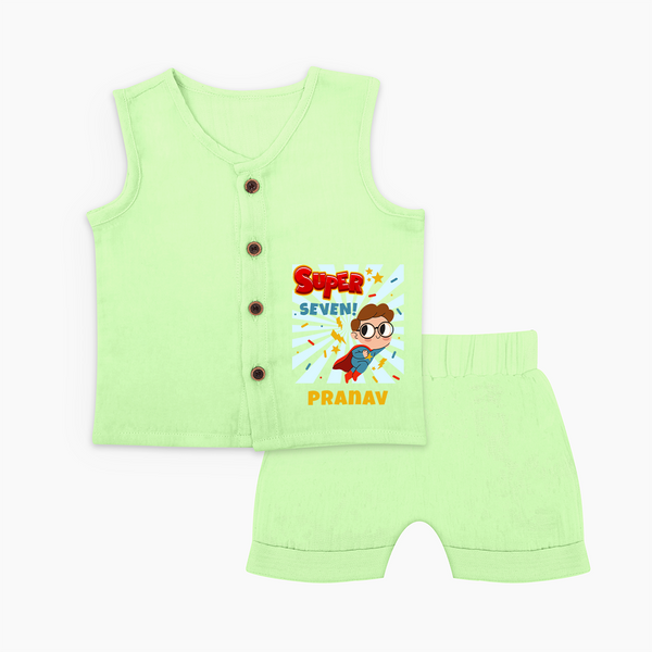 Newborn Jabla Set for 7 Month | Customizable Jabla Set | Ideal for Celebrations - PASTEL GREEN - 0 - 3 Months Old (Chest 9.8")