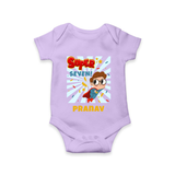 Newborn Romper/Onesie for 7 Month | Customizable Bodysuit | Ideal for Celebrations - LILAC - New Born (Chest 14")