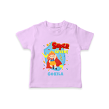 Baby Milestone T-Shirt | Custom 7 Month T-Shirt | Soft, Skin-Friendly Cotton - LILAC - 0-5 Months Old (Chest 17")