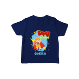 Baby Milestone T-Shirt | Custom 7 Month T-Shirt | Soft, Skin-Friendly Cotton - NAVY BLUE - 0-5 Months Old (Chest 17")