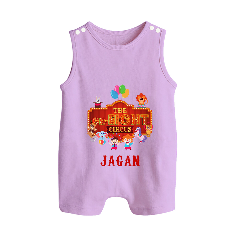 Newborn Romper Suit/ Sleeveless Romper for 8 Month | Customizable Romper Suit/ Sleeveless Romper | Ideal for Celebrations - LILAC - 0 - 5 Months Old (Chest 18")