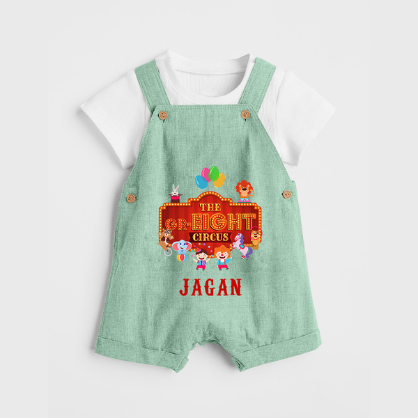 Newborn Dungaree Set for 8 Month | Customizable Dungaree Set | Ideal for Celebrations - MINT GREEN - 0 - 5 Months Old (Chest 18")