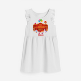 Celebrate The 8th Birthday "The Gr-Eight Circus" with Personalized Frock - WHITE - 0 - 6 Months Old (Chest 18")