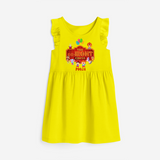 Celebrate The 8th Birthday "The Gr-Eight Circus" with Personalized Frock - YELLOW - 0 - 6 Months Old (Chest 18")