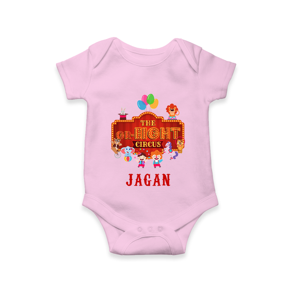 Newborn Romper/Onesie for 8 Month | Customizable Bodysuit | Ideal for Celebrations - BABY PINK - New Born (Chest 14")