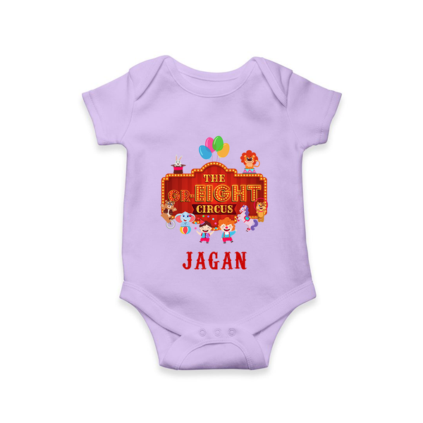 Newborn Romper/Onesie for 8 Month | Customizable Bodysuit | Ideal for Celebrations - LILAC - New Born (Chest 14")