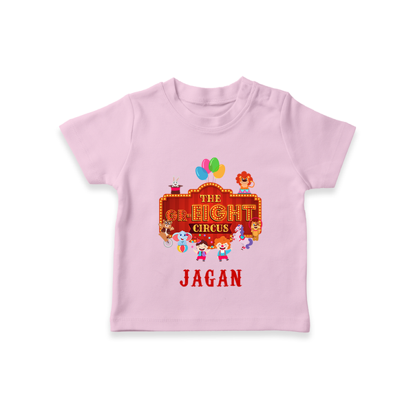 Newborn T-Shirt for 8 Month | Customizable T-Shirt | Ideal for Celebrations - BABY PINK - 0-5 Months Old (Chest 17")