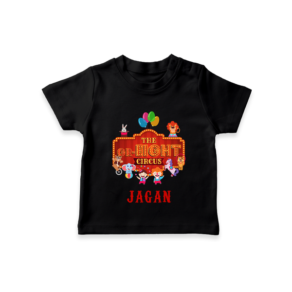 Newborn T-Shirt for 8 Month | Customizable T-Shirt | Ideal for Celebrations - BLACK - 0-5 Months Old (Chest 17")