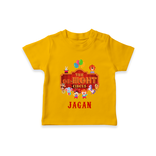 Newborn T-Shirt for 8 Month | Customizable T-Shirt | Ideal for Celebrations - CHROME YELLOW - 0-5 Months Old (Chest 17")